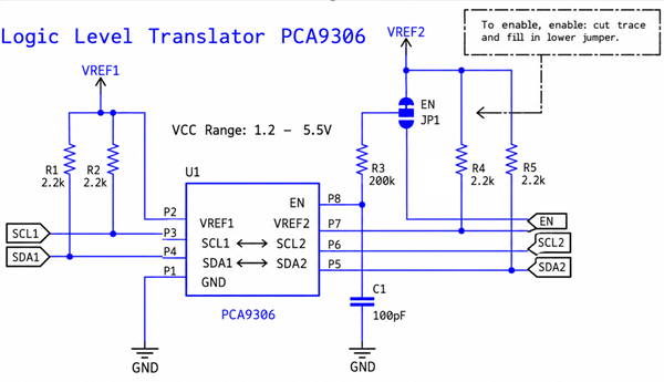 PCA9306 for I2C Translation